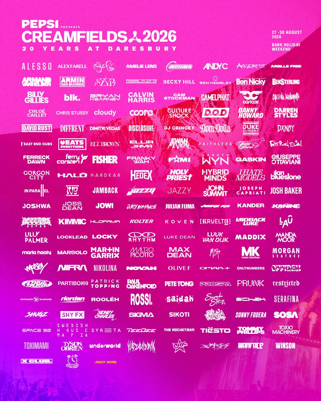 Creamfields 2026 @ Daresbury, Cheshire, United Kingdom