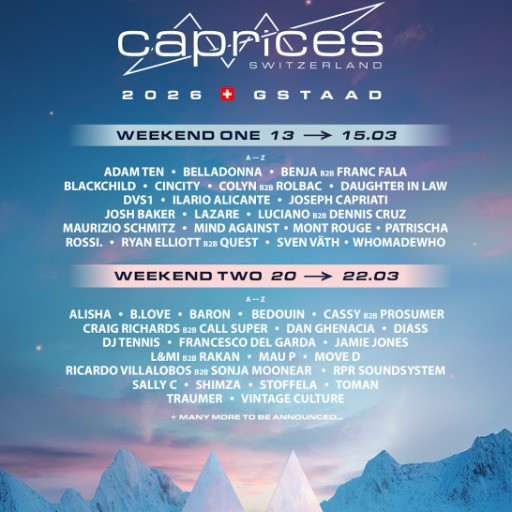 Caprices Festival 2026 | Weekend 1 @ Eggli Bergrestaurant, Gstaad, Switzerland