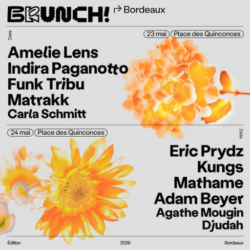 Brunch Electronik Bordeaux 2026 @ Place des Quinconces, Bordeaux, France