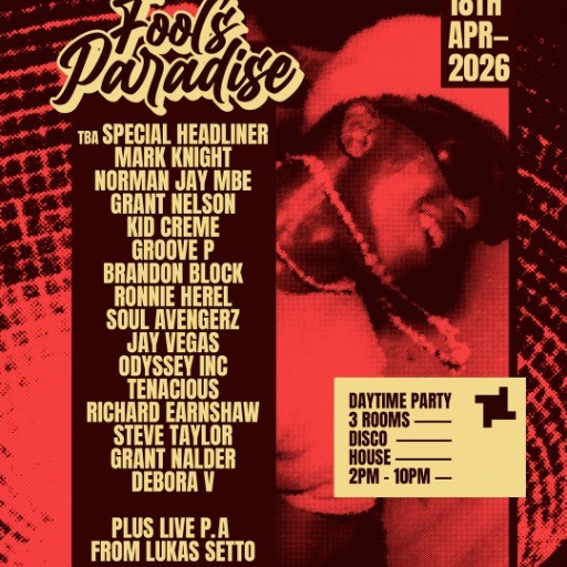 Mark Knight, Norman Jay MBE, Grant Nelson, Kid Creme, Groove P, Brandon Block @ fabric, London, United Kingdom (18-Apr-2026)