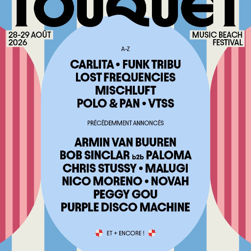 Touquet Music Beach Festival 2026 @ L'Orangerie de la Baie, Le Touquet, France