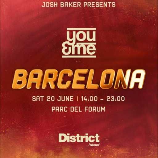 Josh Baker presents You&Me | S&oacute;nar District @ Parc del F&ograve;rum, Barcelona, Spain (19-Jun-2026)