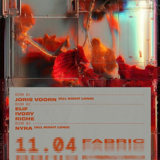 Joris Voorn, ELIF, Ivory, RICHE, Nyra @ fabric, London, United Kingdom (11-Apr-2026)