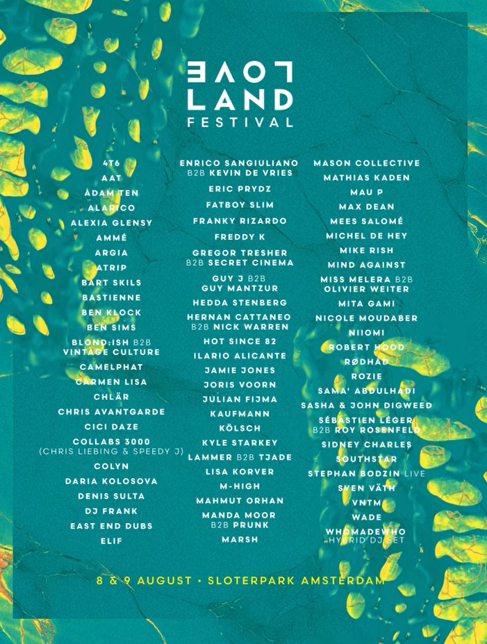 Loveland Festival 2026 @ Sloterpark, Amsterdam, Netherlands