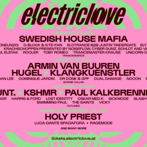 Electric Love Festival 2026 @ Salzburgring, Salzburg, Austria