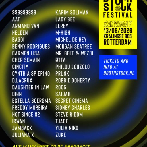 Boothstock Festival 2026 @ Kralingse Bos, Rotterdam, Netherlands (13-Jun-2026)