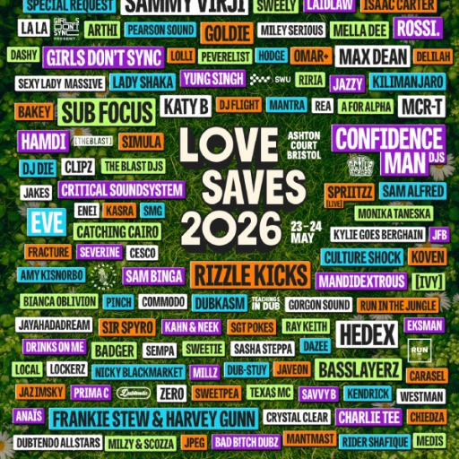 Love Saves The Day Festival 2026 @ Ashton Court Estate, Bristol, United Kingdom
