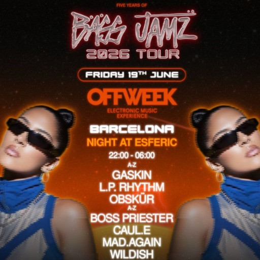 Gaskin presents Bass Jamz @ Esferic BCN, Barcelona, Spain (19-Jun-2026)