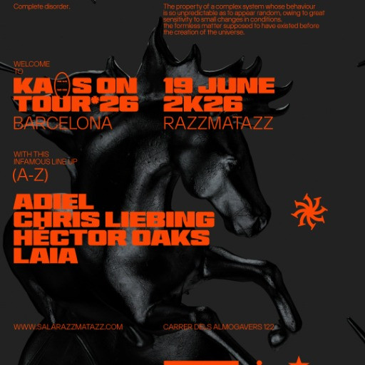 KAOS: Adiel, Chris Liebing, H&eacute;ctor Oaks, LAIA @ Razzmatazz, Barcelona, Spain (19-Jun-2026)